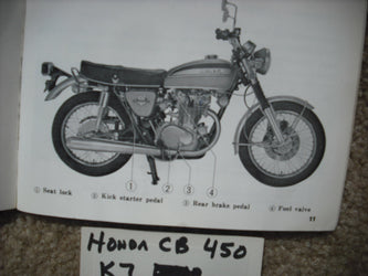 Honda CB450 K7 Manual