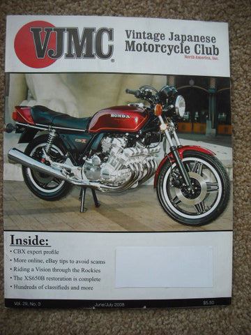 VJMC Magazine Honda 1980 CBX October 2008 sku 3371