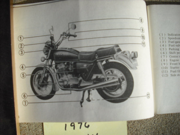 Honda CB750A Owners Manual 1977 Automatic 3329