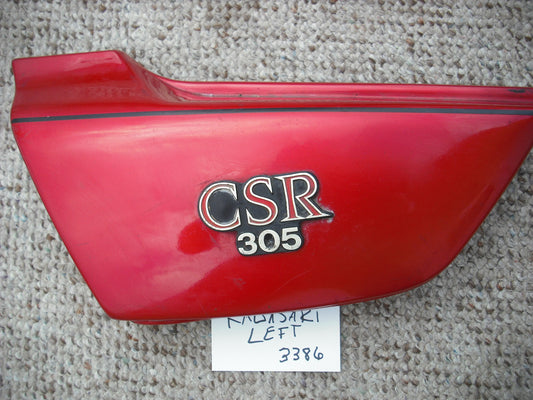 Kawasaki CSR305 left red sidecover  36001-1125 sku 3386