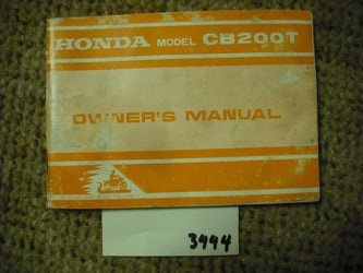 Honda CB200T 1974 Manual sku 3444