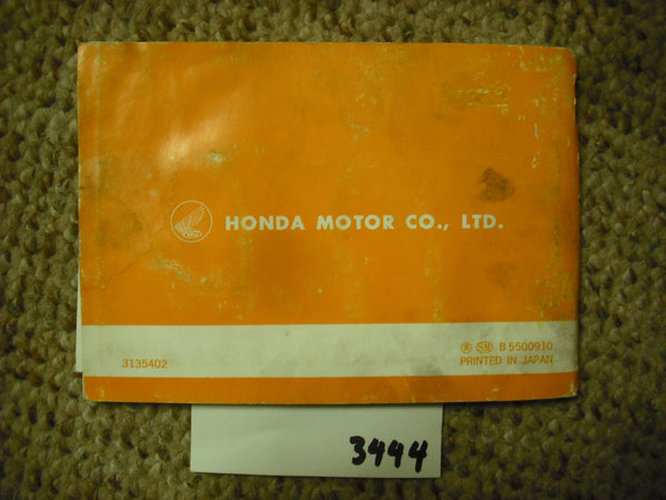 Honda CB200T 1974 Manual sku 3444