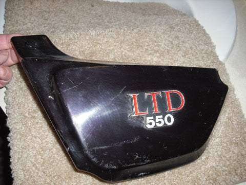 sold ebay Kawasaki 550LTD  Black Left Sidecover 1479