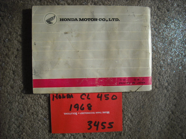 Honda CL450K1 Scrambler Manual