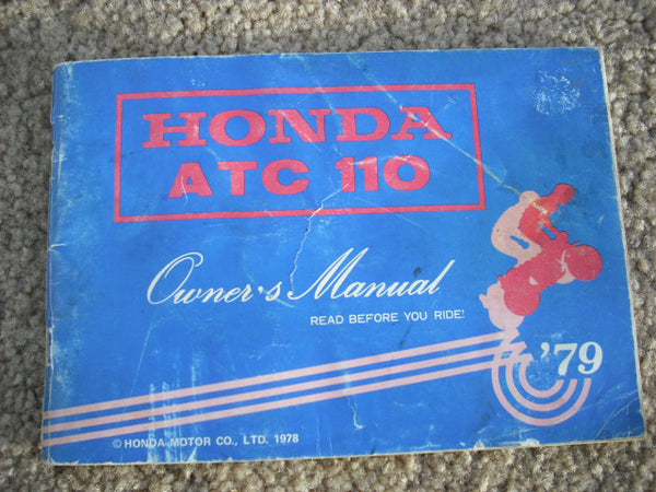 Honda ATC110 Owners Manual sku1484