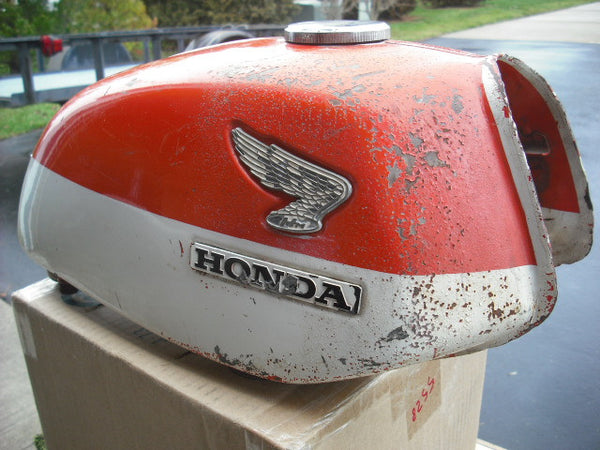 sold Honda CL350K0 Daytona Orange Gas Tank