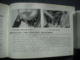 Honda CL125 1967 Owners Manual 3185