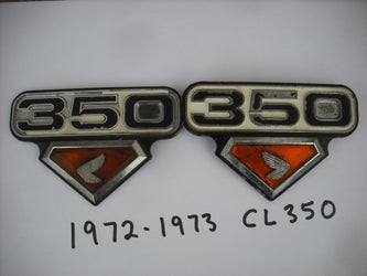 Honda CB350 CL350 K4 K5 Badge Pair