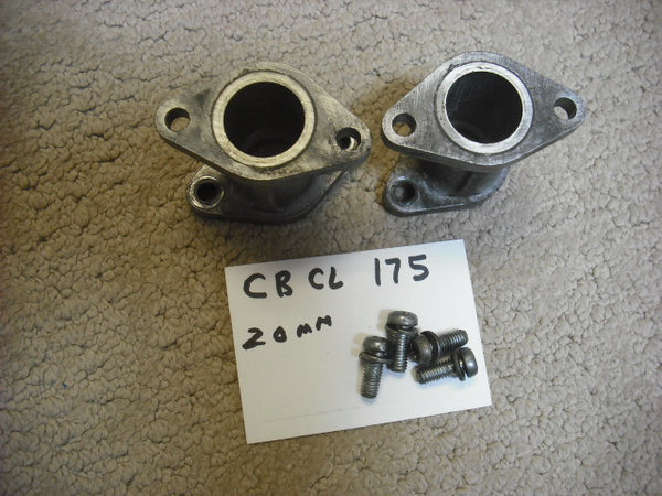 Honda CB175 CL175 Carburetor Manifold pair