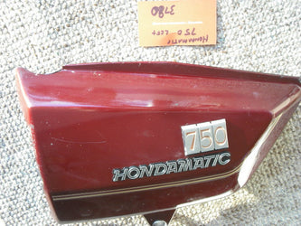 Honda CB750A Hondamatic sidecover Left Red sku 3870