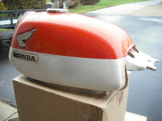 sold Honda CL350K0 Daytona Orange Gas Tank