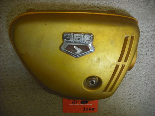 Honda CB350K3 Right Candy Gold Sidecover with badge 3825