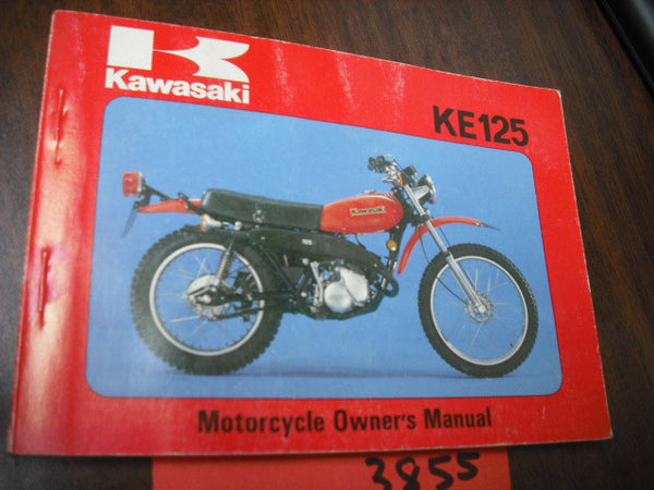 Kawasaki KE125A6 Owners manual 1978 part 9920-1044-01 sku 3855