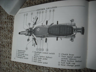 Honda CB175K7 1973 NOS New Manual sku 3849