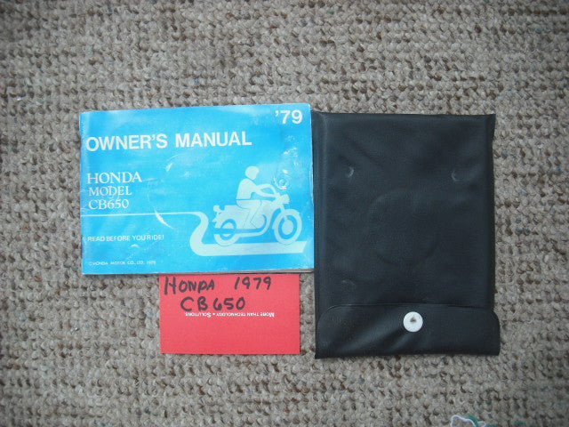 Honda CB650 1979 Owners Manual sku 3875