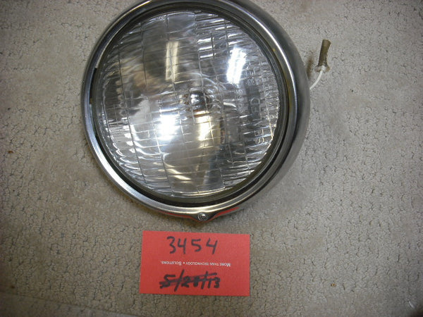 Honda CB350 CL350 Chrome  Working Headlight plus ring and all connections 3454