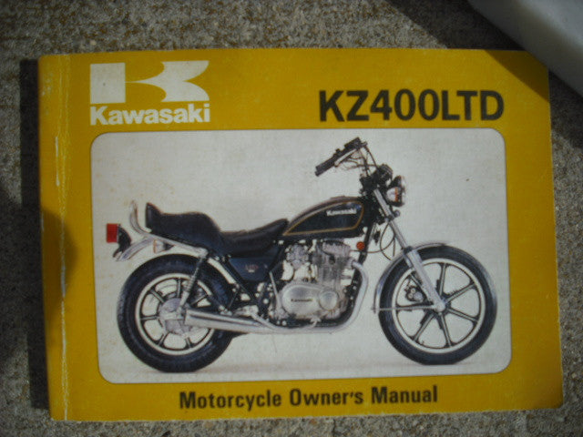 Kawasaki KZ400 LTD Owners Manual 99920-1062-01 sku 3904