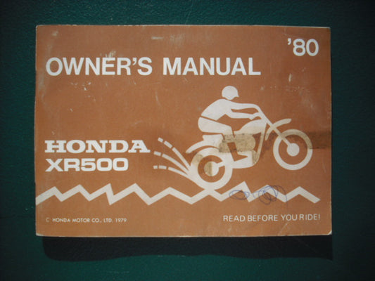 Honda XR500 1980 Owners Manual 3938