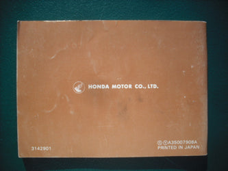 Honda XR500 1980 Owners Manual 3938