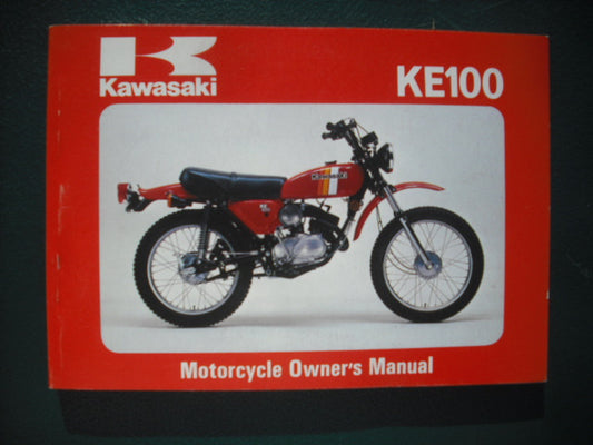 Kawasaki KE100 A10 99920-111902  3928