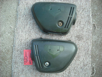 Honda CB350 K3 K4 Sidecover PAIR Candy Baccus Olive 3934
