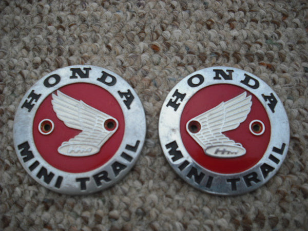 Honda Z50 Mini Trail Badge Pair 1969