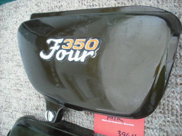 Honda CB350F Four Candy Baccus Sidecover Pair with badges