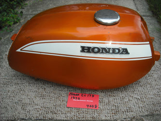 Honda CL175 Gas Tank Candy Topaz Orange 4008