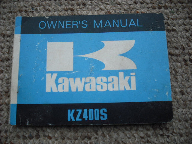 Kawasaki KZ400S  Owners Manua 99997-856-03
