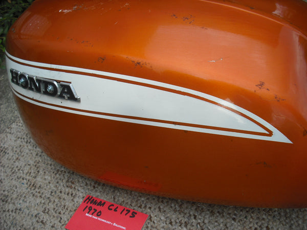Honda CL175 Gas Tank Candy Topaz Orange 4008