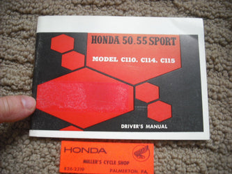 Honda Sport 50 C110 C114, C115 NOS New Manual 3450