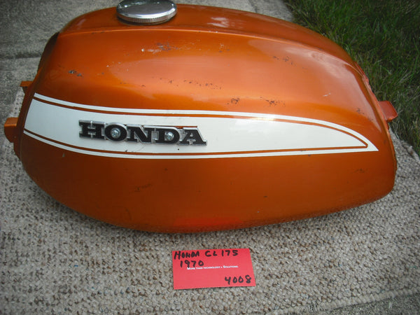 Honda CL175 Gas Tank Candy Topaz Orange 4008