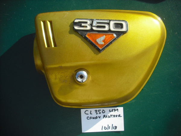 Sold Honda CL350 Candy Panther Gold Left Sidecover