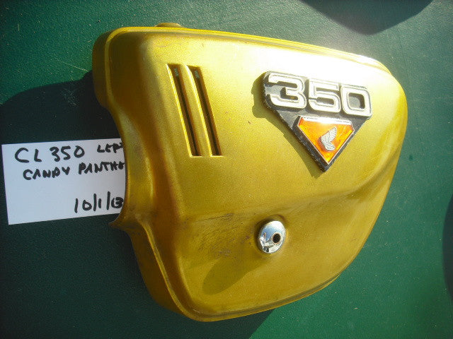 Sold Honda CL350 Candy Panther Gold Left Sidecover