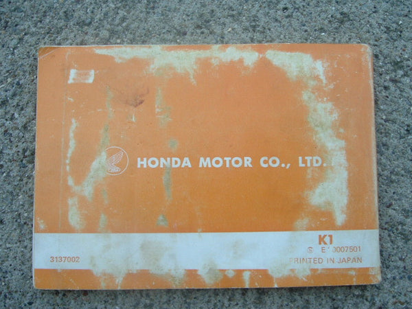 Honda CL360 K1 Original Manual