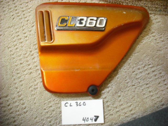 Honda CL360K1 Candy Orange Sidecover sku 4047