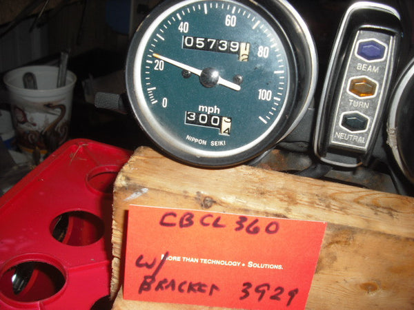 Honda CB360 CL360 Speedometer, Tachometer, Module and Mounting 3429