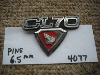 Honda CL70K3 1970  Sidecover Badge 4077