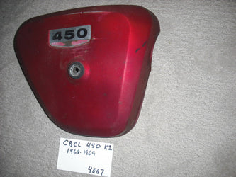 Honda CB450K1 CL450K1 OEM sidecover Right Red  sku 4067