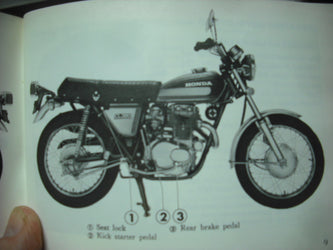 Honda CL360 1973 Manual with original bag 4090