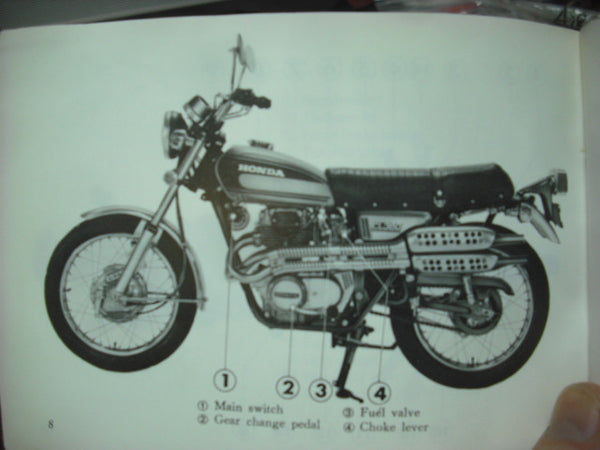 Honda CL360 1973 Manual with original bag 4090