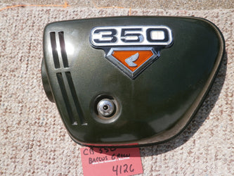 Sold Honda CB350G left Tyrolean Green Metallic  sidecover