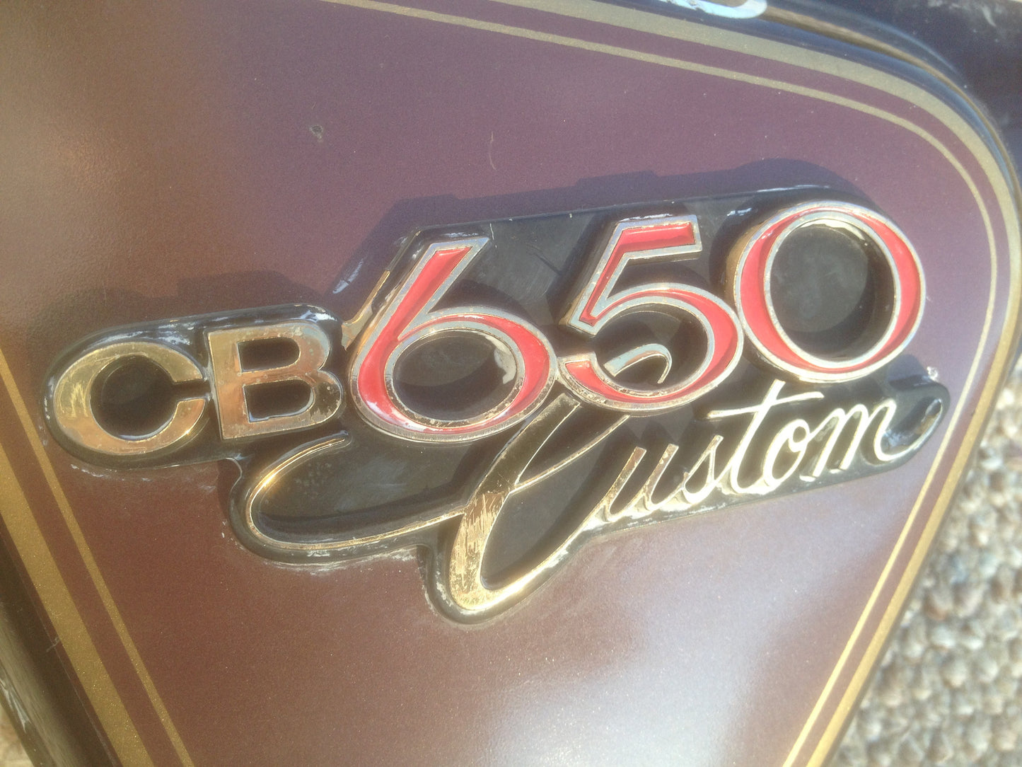 Honda CB650 1981 Custom left brown sidecover  83710-460 my  sku 4103
