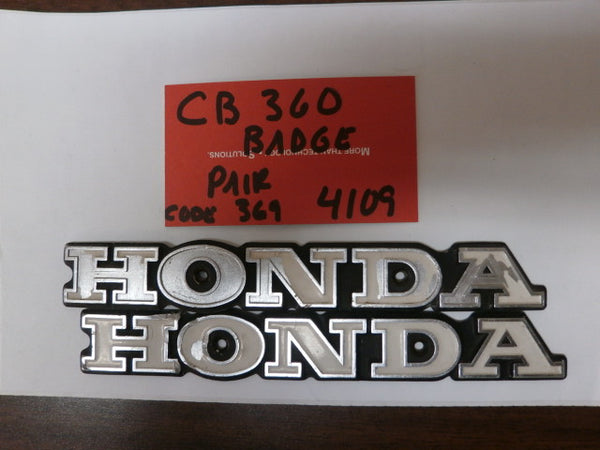 Honda CB360 CL360 Gas Tank Badges 4109