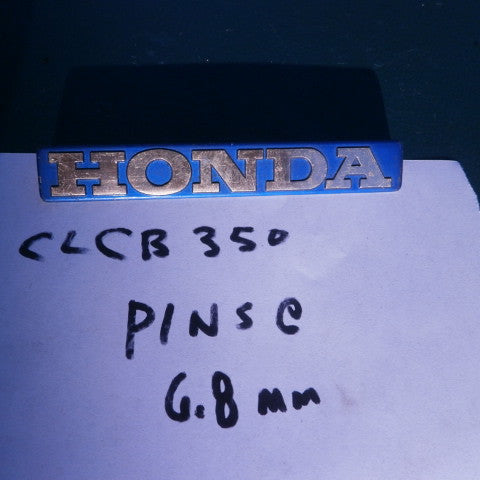 Honda CB350K0K2  CL350 Blue Gas Tank Badge 4170
