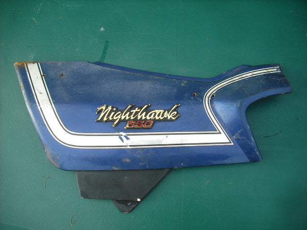 Sold Honda 650 Nighthawk Blue left  Sidecover 8663A-460P-8400