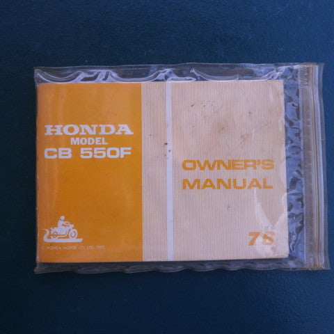 Honda CB550 Four Original Manual with wiring diagram 4175
