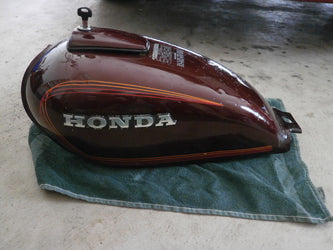 Honda CM400 Gas Tank Candy Presto Red  4217