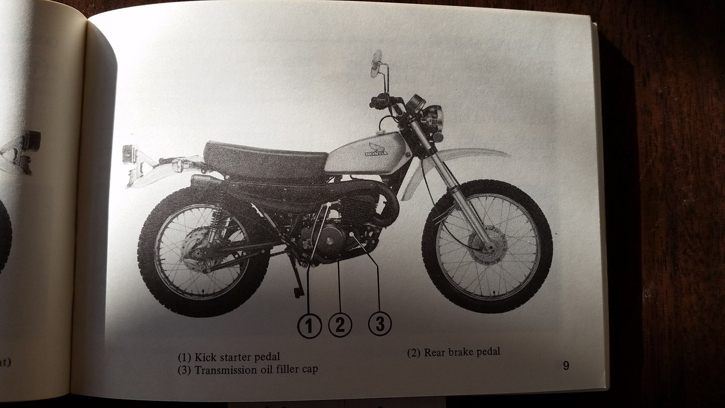 Honda MT250K2 1976 manual