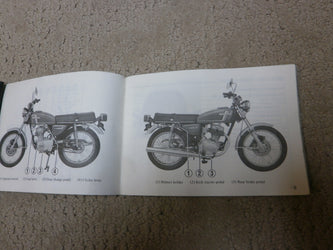 Honda CB125S 1978 Owners Manual with bag 4089